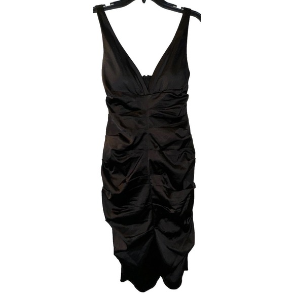 Xscape Dresses & Skirts - XScape Joanna Chen Satin Dress Rushed Sexy Hoco Cocktail Body Con Women's 8